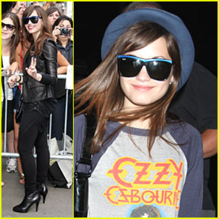 demi-lovato-ozzy-osbourne - Demi Lovato Leaving ABC Studios NYC