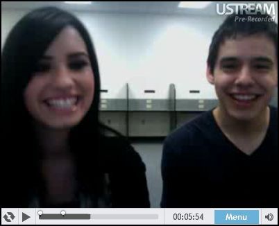 davidanddemilivechat - demi lovato live on ustream