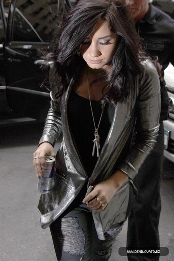  - Demi Lovato arriving at a press conference in New York City