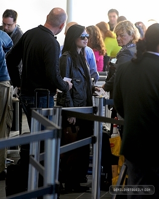  - Demi Lovato Departing from LAX Airport