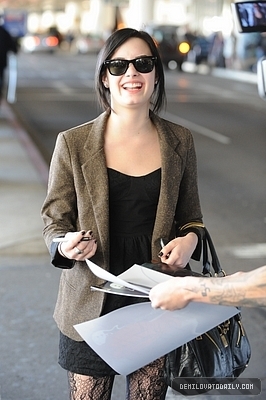 - Demi Lovato Leaving LAX Airport- JANUARY 3RD