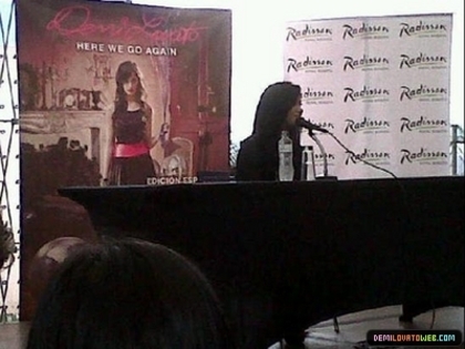  - Demi Lovato Press Conference in Colombia