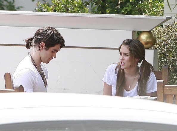 21wwaf - Mrs Miley having a talking with Justin Gaston after lunch at a studio