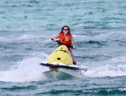 beachjetskiinbahamas130509-22 - Miley Cyrus Rides The Banana Boat
