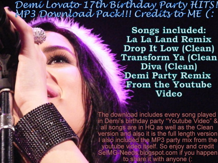 SelMG-Needs_blogspot_com_Demi_Party_Mix_Album_Cover - Demi Lovato Party