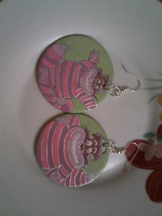 NE,12 CERCEI LUTPICTATI PRET 18 LEI; CERCEI CERAMICA PICTATI MANUAL PISICA DIN ALICE IN TARA MINUNILOR
