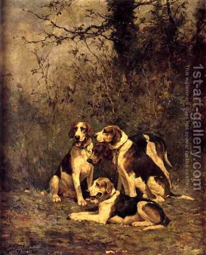 Hounds-At-Rest - charles oliver de pene