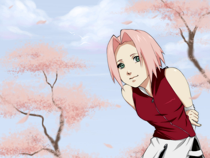Sakura fericita - Sakura Haruno