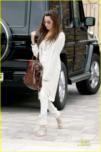 14vqzjs - Ashley Tisdale Jets Off to Germany