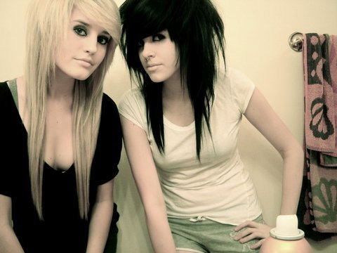 black-blond-emo-hair - Emo Aici
