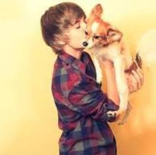 J.B. AND DOG - JUSTIN BIEBER