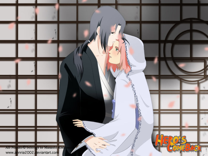 HCB_cover__ItaSaku_wedding_by_annria2002 - hero s come back naruto