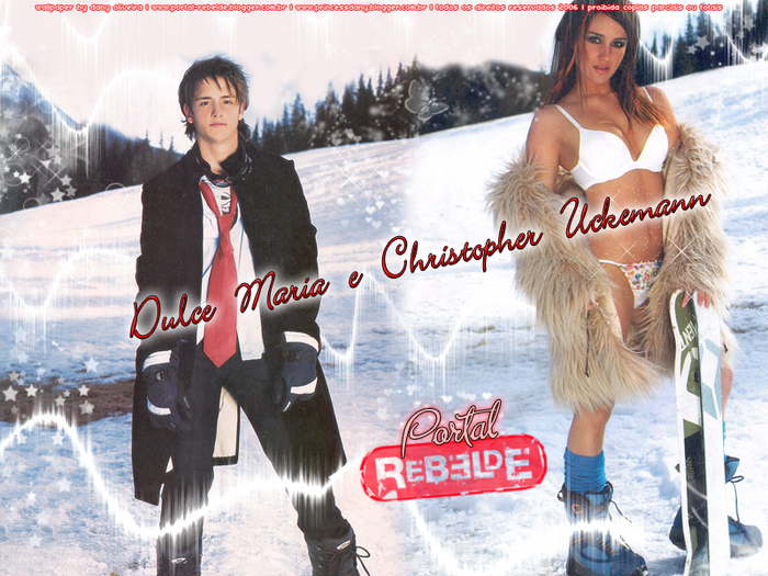 wallpaperdulceechrisov0al5 - Dulce Maria and Cristopher