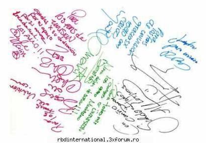 RBD autograf - Autografe RBD