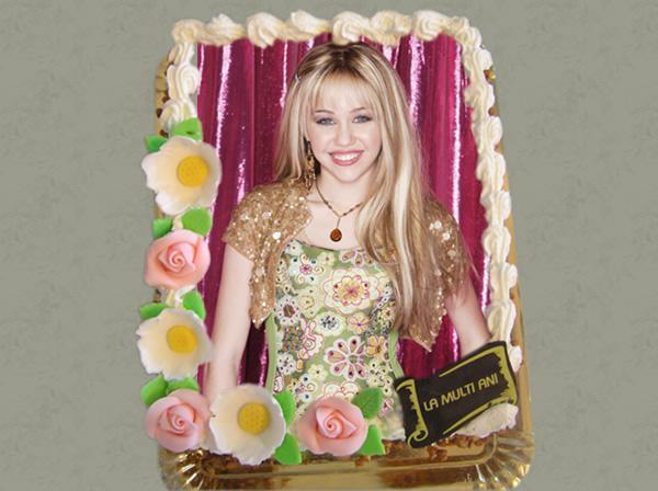 Tort Hannah Montana - Torturi cu desene