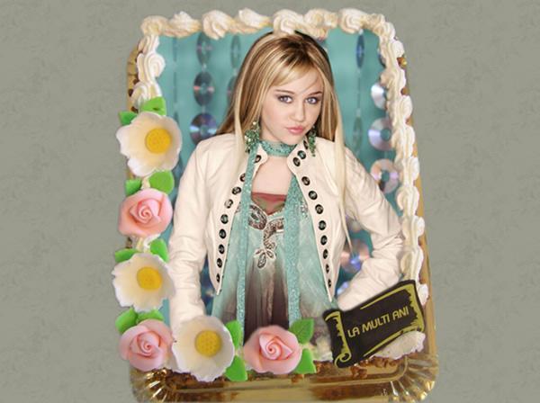 Tort Hannah Montana - Torturi cu desene