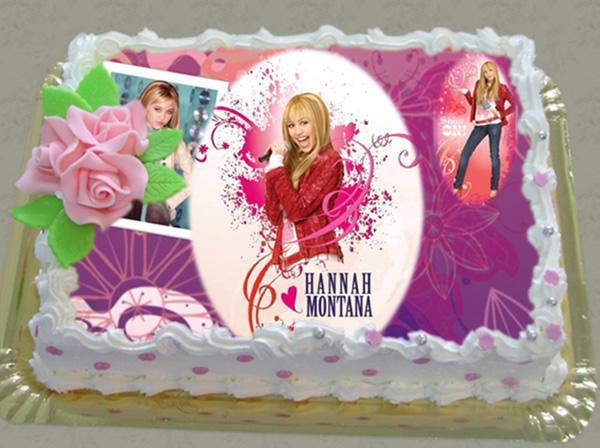 Tort Hannah Montana - Torturi cu desene