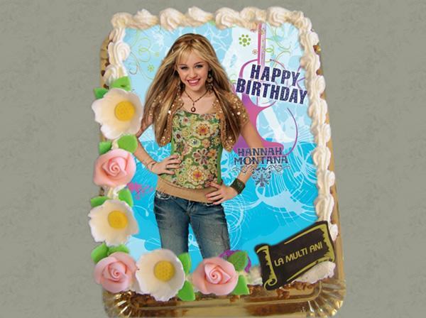 Tort Hannah Montana - Torturi cu desene