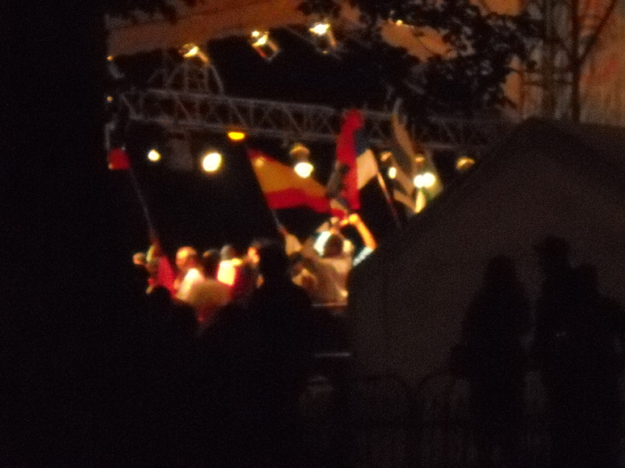 primele artificii langa scena - NUNTA ZAMFIREI