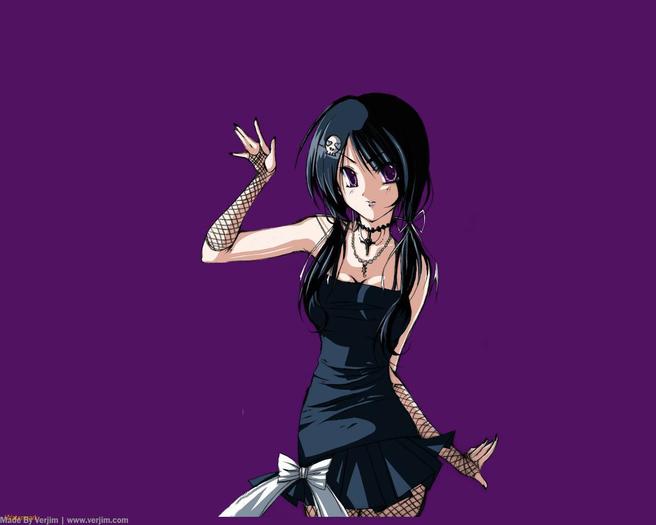 Cute-Gothic-Anime-Girl-1 - anime