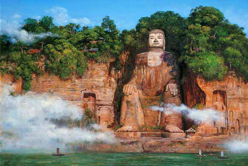 Statuia Marelui Budha de la Leshan,China1