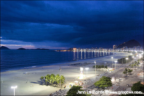 Plaja Copacabana din Rio de Janeiro,Brazilia