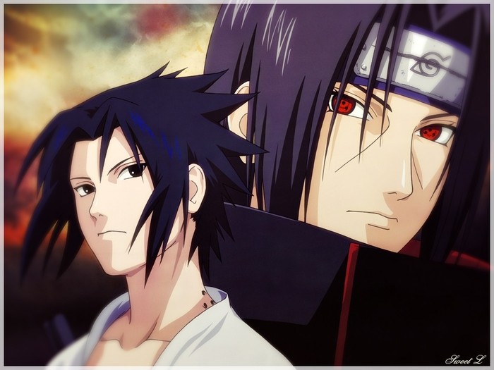Sasuke_and_Itachi - sasuke si itachi