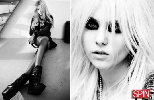  - Taylor Momsen trashy style in revista Spin