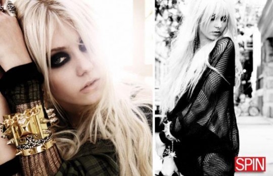  - Taylor Momsen trashy style in revista Spin