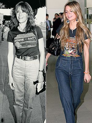 Jane Fonda (1981) si Mischa Barton - Ce se poarta acum era la moda si pe vremuri