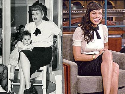 Lucille Ball (1946) si Rosario Dawson - Ce se poarta acum era la moda si pe vremuri