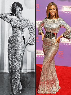 Mary Wilson (1967) si Beyoncé - Ce se poarta acum era la moda si pe vremuri