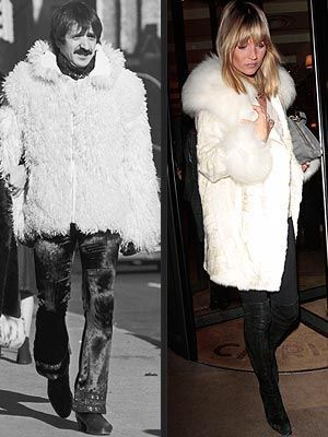 Sonny Bono (1968) si Kate Moss - Ce se poarta acum era la moda si pe vremuri