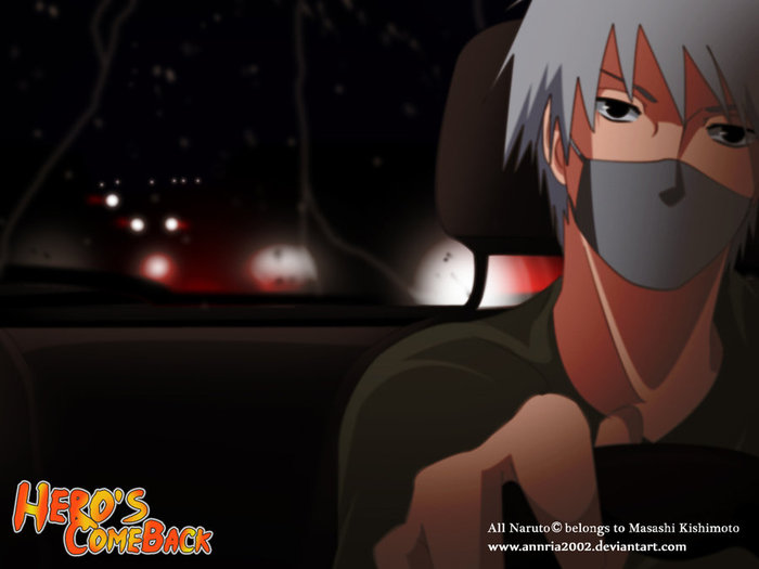 kakashi_and_his_car_by_annria2002 - hero s come back naruto