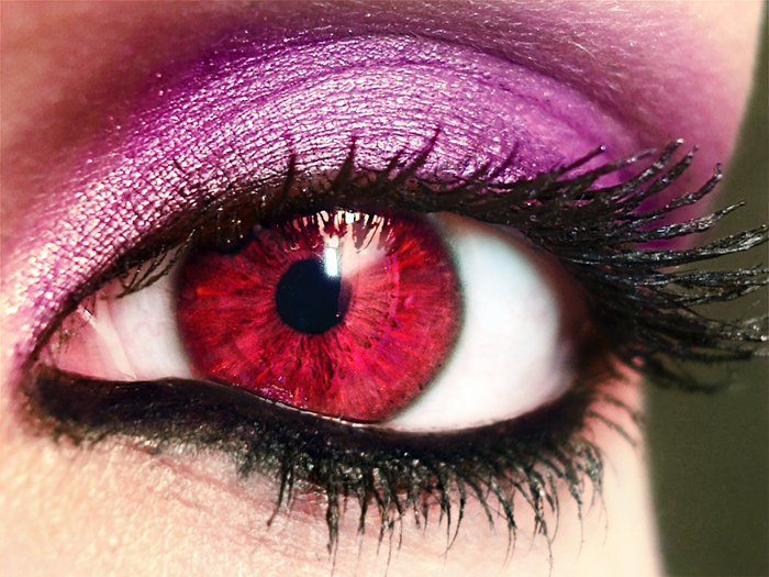 Red_eye_by_ftourini - EYES MAKE UP