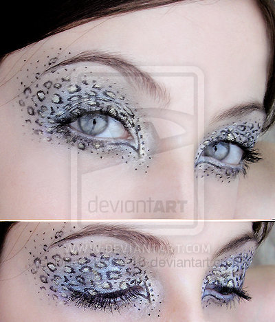 Snow_Leopard_Print_by_Dead_Rose_16 - EYES MAKE UP