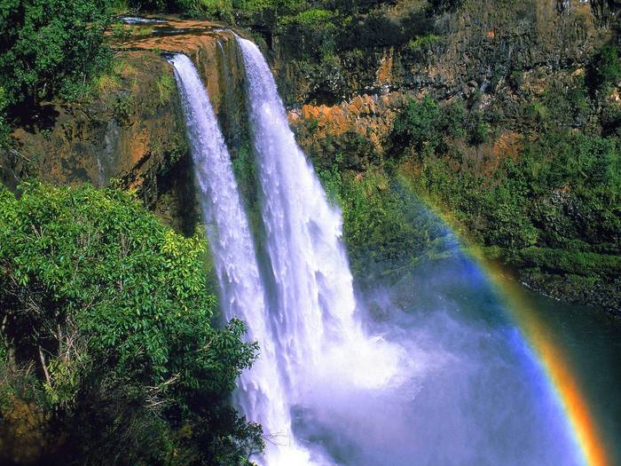 Wailua Falls, Kauai, Hawaii - hawaii