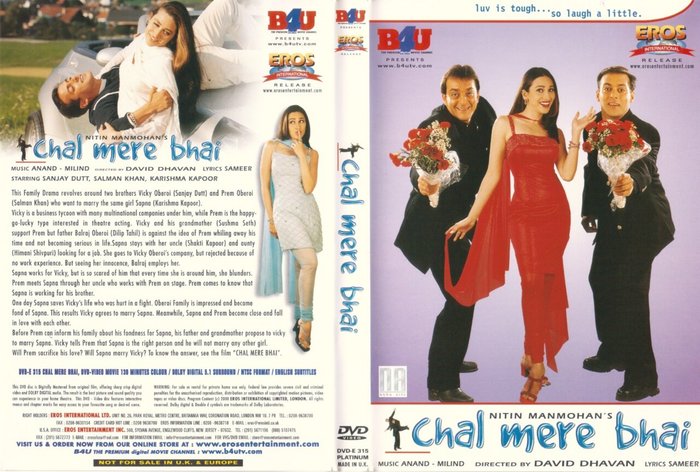 Chal_Mere_Bhai-front - coperti Filme Indiene