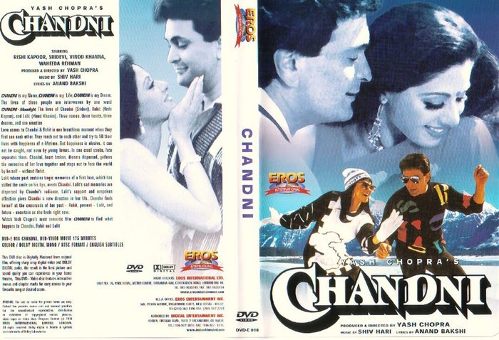 Chandni-front - coperti Filme Indiene