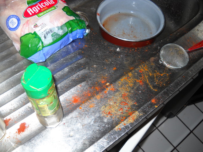 dupa condimentatul puilor.