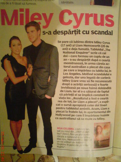 S-AU DESPARTIT CU SCANDAL - 0 A-MILEY S-A DESPARTIT DE LIAM