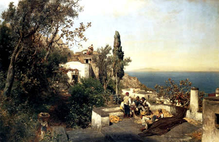 Achenbach,_Oswald_-_Italian_coasts_landscape_near_Naples_(1880)