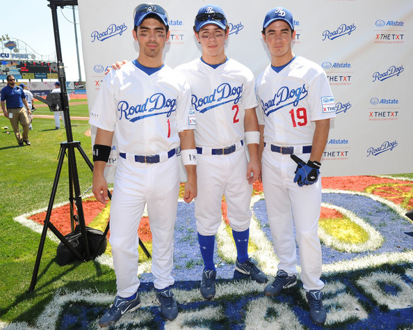 Nick+Jonas+Jonas+Brothers+Encourage+Fans+X+W2fjJemAko_l - Jonas Brothers Encourage Fans to X the TXT on Road Dogs Softball Tour