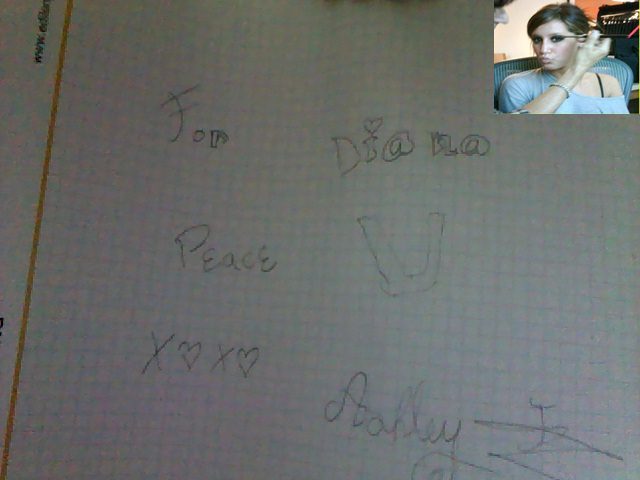 for u - autograful meu de la Ashley