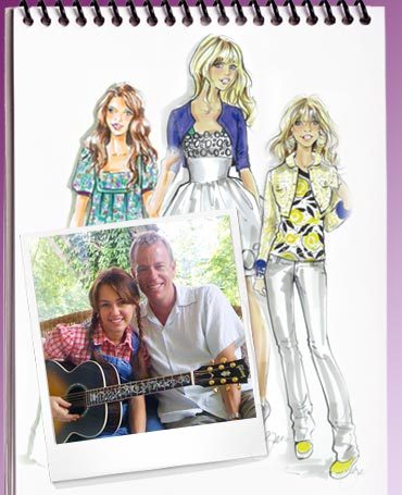 Official costumes drawings - Hannah Montana The movie-Official Costumes drawings