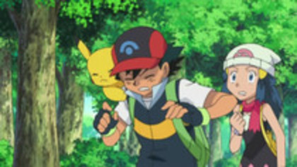 Dawn : Ash nu pe acolo este drumul . Ash : Block a plecat si a luat harta cu el . - Poveste Pokemon 3