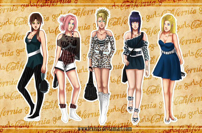 California_girls_by_lexisss - GIRLS NARUTO