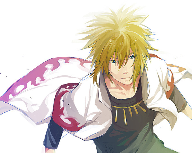 blonde_hair i_(kaiyou) jewelry male namikaze_minato naruto necklace