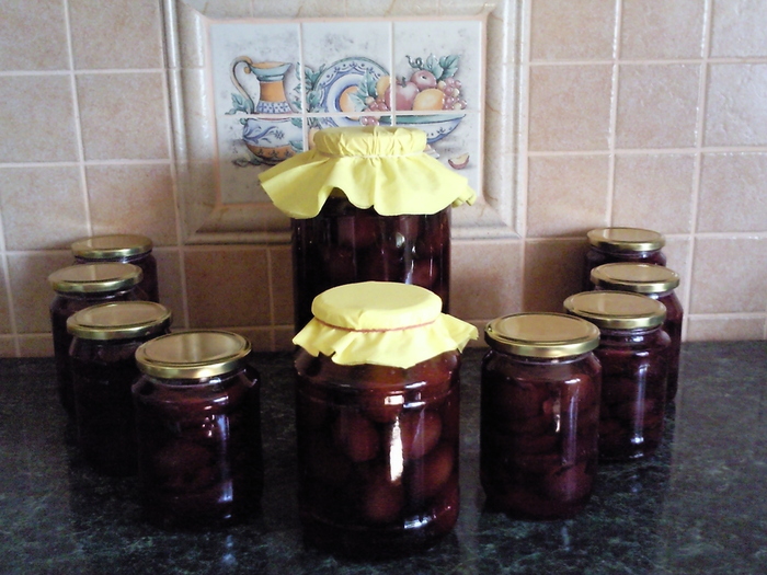 compot de prune , septembrie la inceput - Camara cu bunatati 2010