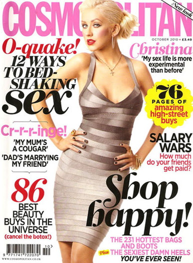  - Christina Aguilera pe coperta revistei Cosmopolitan